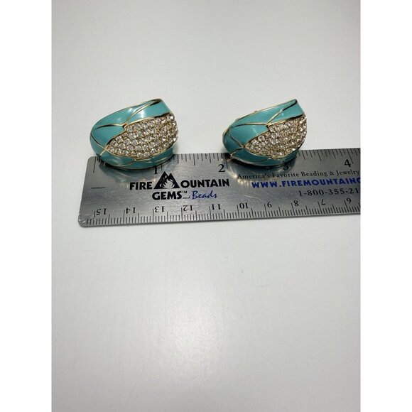 Ciner Luxury Feline Head Turquoise Beaded Necklace Earrings Set Vtg Stunning - Picture 12 of 16